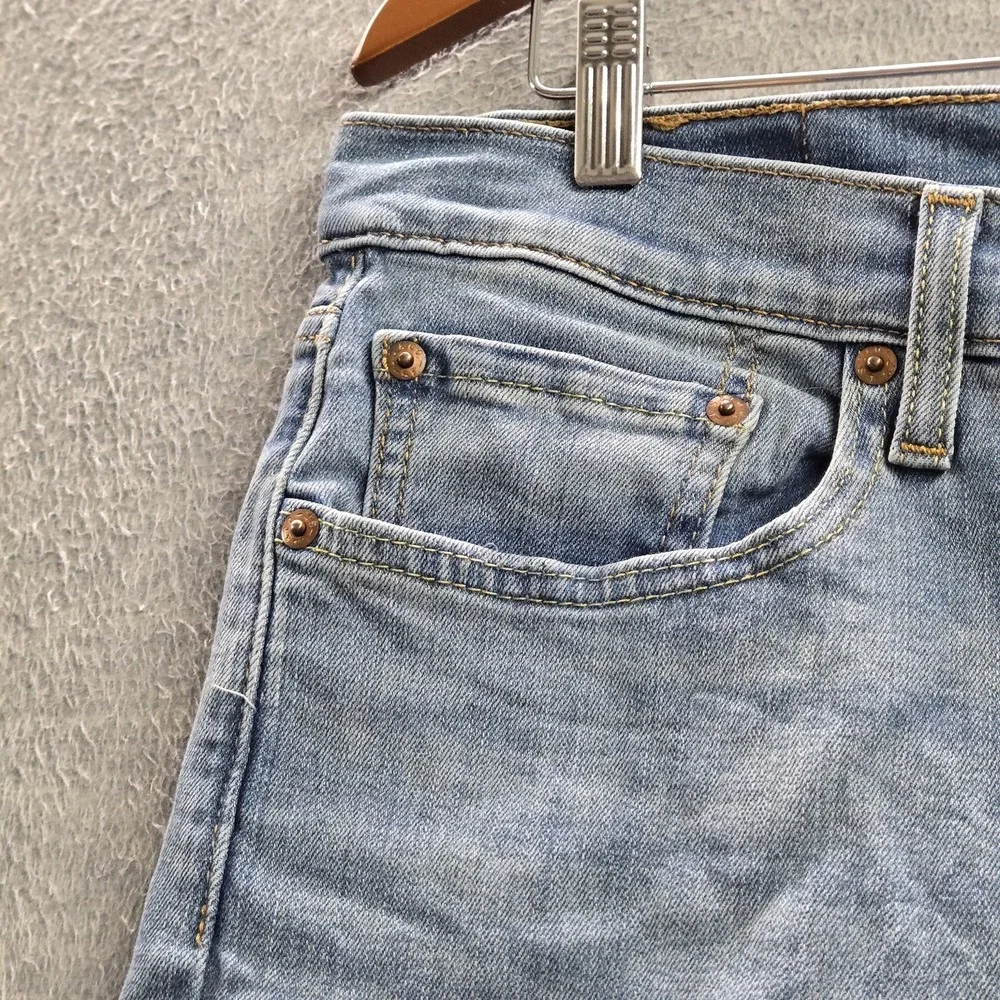 Levi's 502 Men Jeans 33X32 Light Blue Denim Taper Fit 27